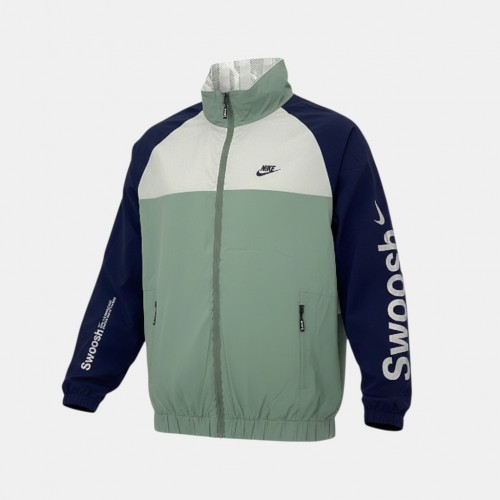Nike Sportswear Swoosh Colorblock Τζάκετ Πράσινο Μπλε /pre owned